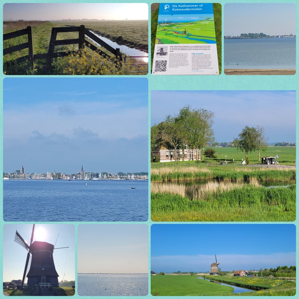 Palingroute (rood) vanaf startpunt Monnickendam