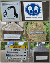 Nutteloze Borden wandelroute Genk