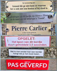 Nutteloze Borden wandelroute Genk