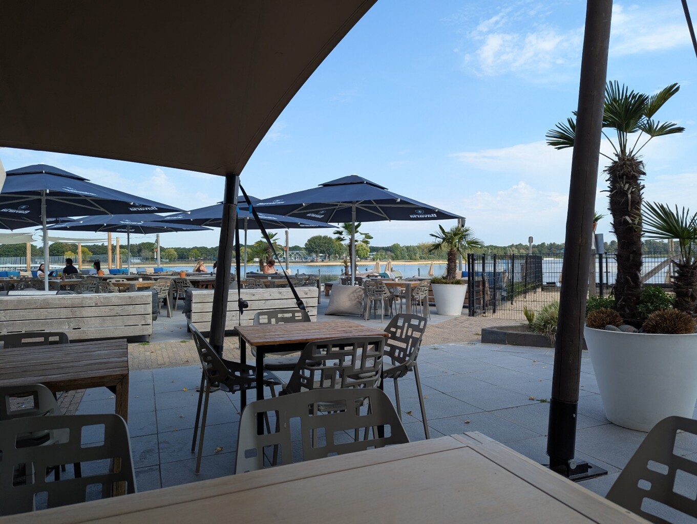 Mooie wandeling door de natuur, park en vijver