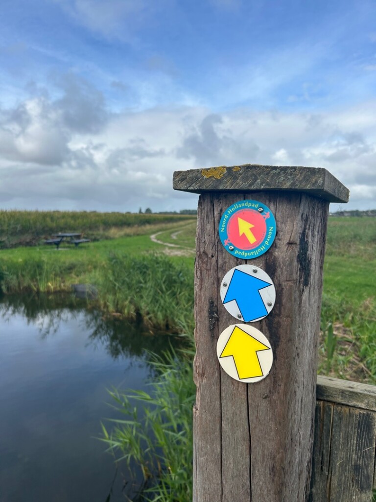Molenkolktocht (blauw) vanaf startpunt Hensbroek