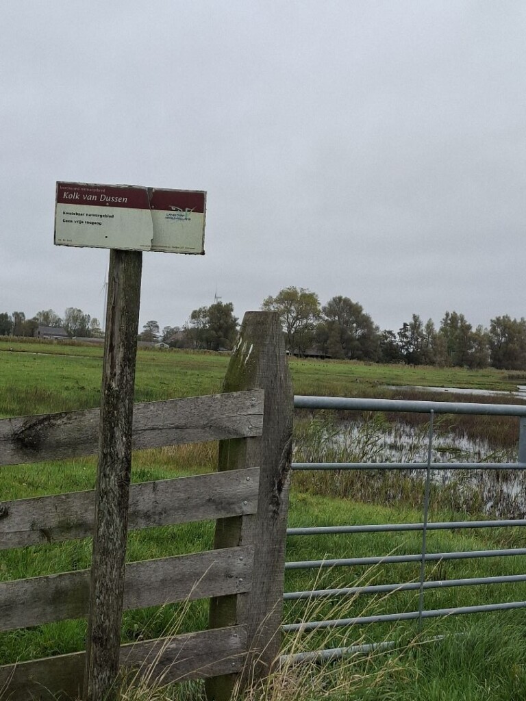 Rondje De Hooge Weere (groen) vanaf startpunt Abbekerk