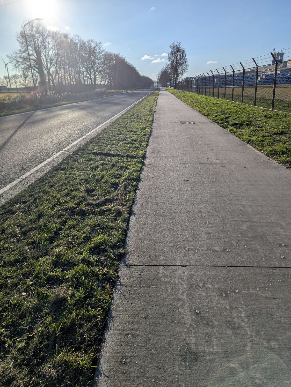 Kilometers maken over het bedrijventerrein