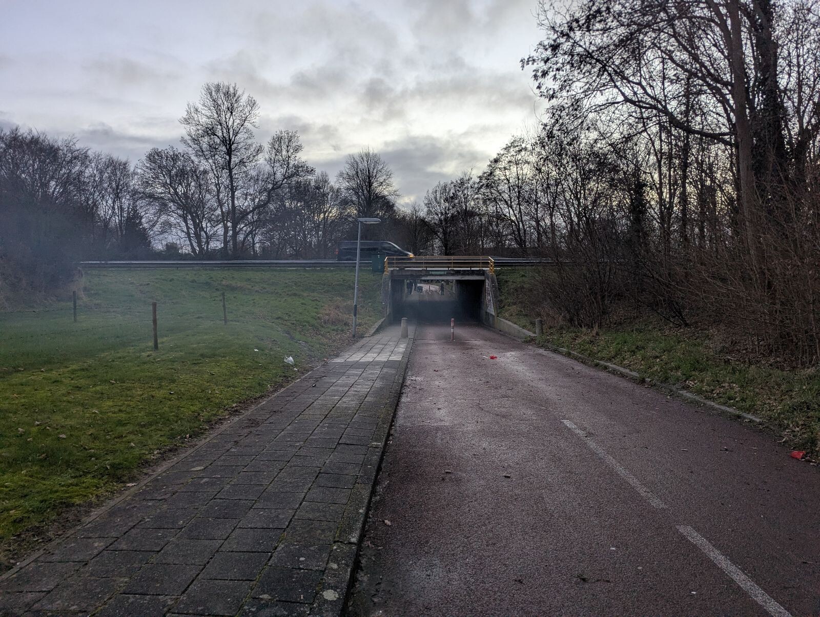 Vuurwerk-arme oudejaarswandeling