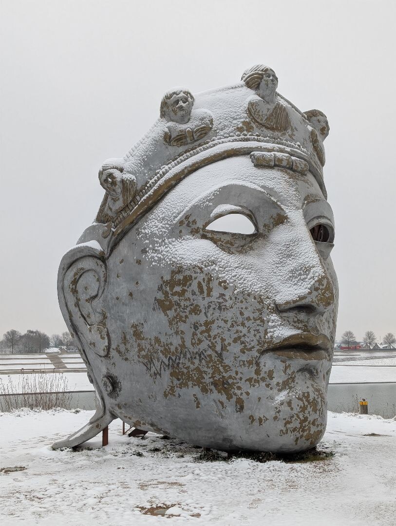 Rondje struinen in de sneeuw