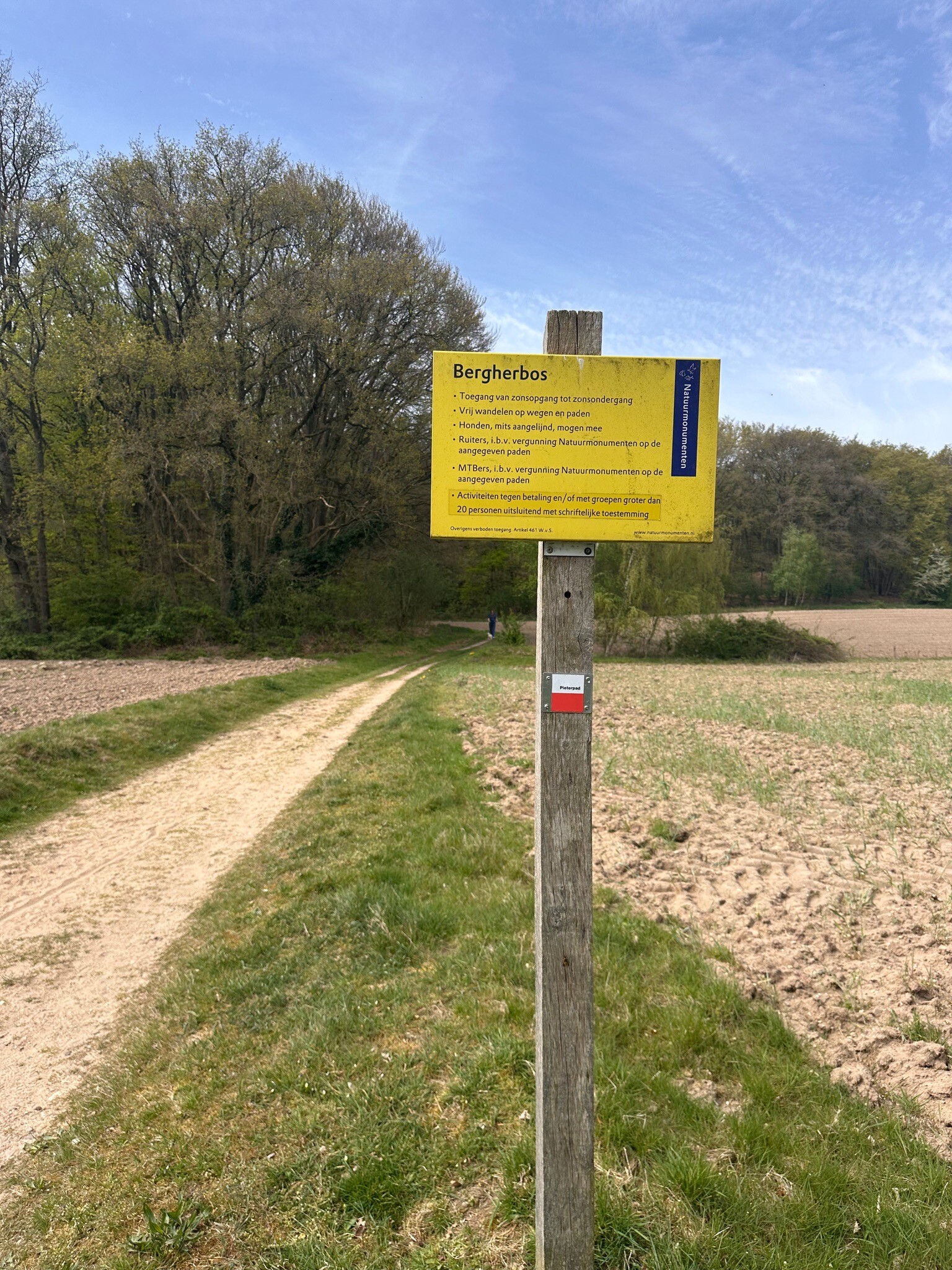Berghse Bos wandelroute vanaf Landal Stroombroek
