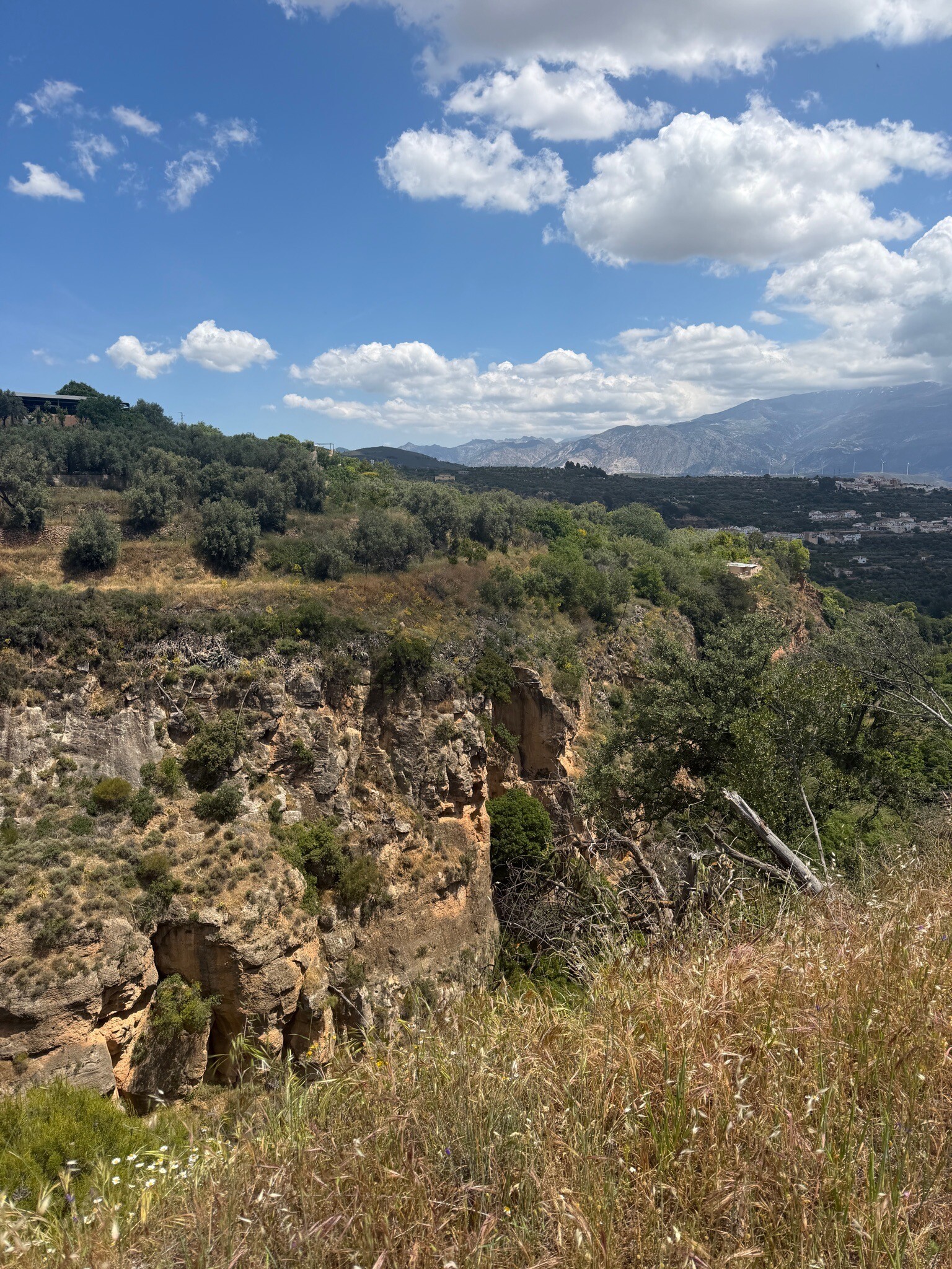 Bovenlangs de kloof in albuenelas