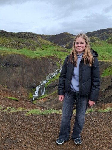 Ijsland hike met hot spring einde