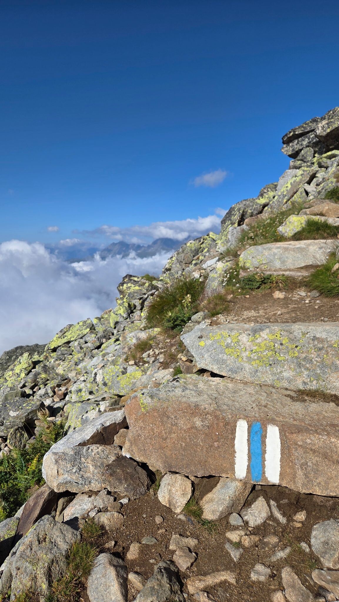 Alpine hike UNESCO ridge trail from Bettmerhorn to Eggishorn