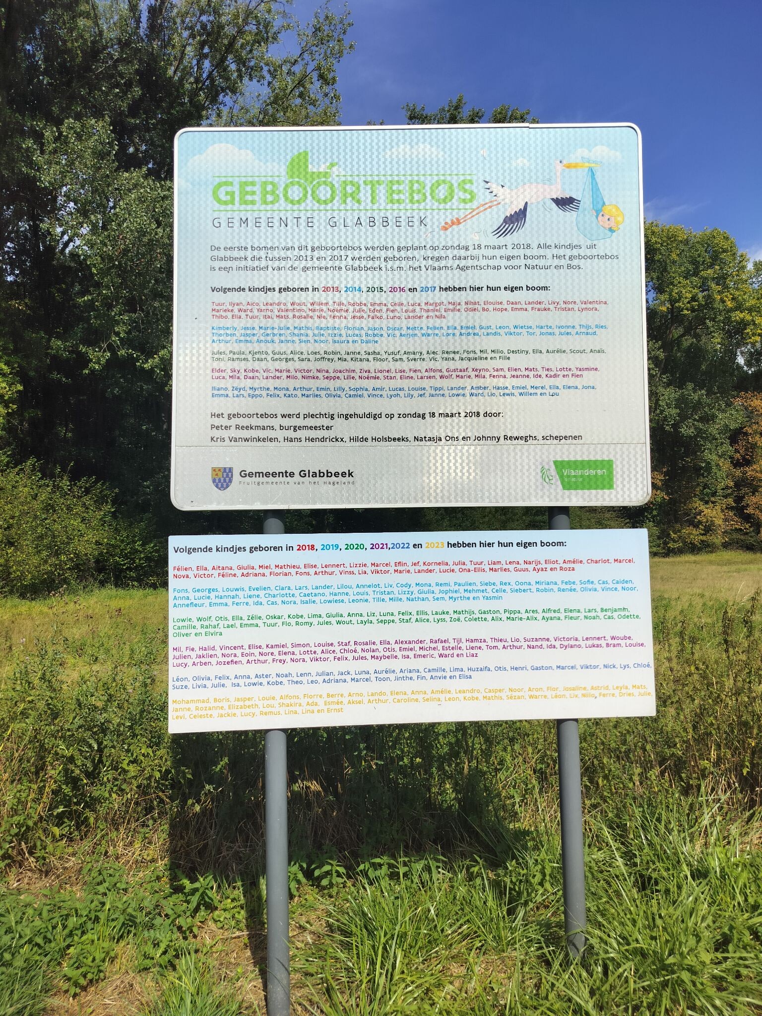 Geboorteboswandeling
