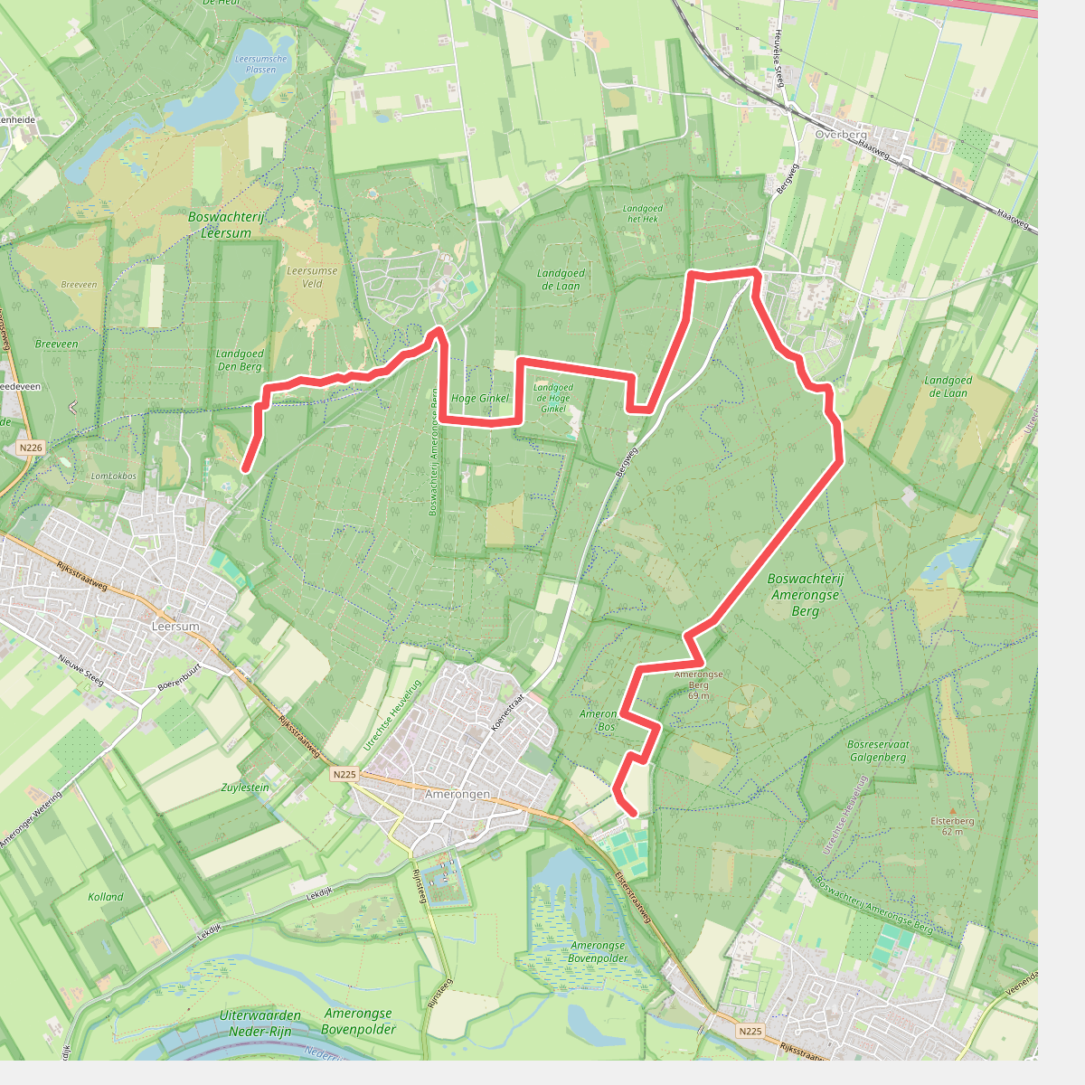 Leersum - Amerongen · Utrechtse Mountain Trail etappe 7
