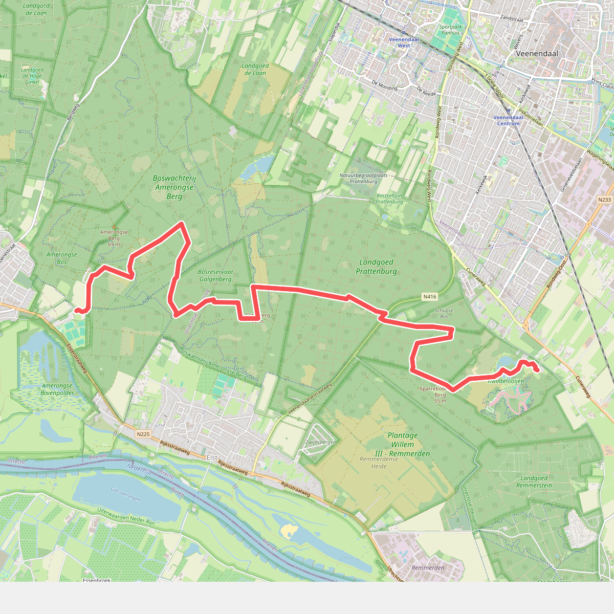 Amerongen - Rhenen · Utrechtse Mountain Trail etappe 8