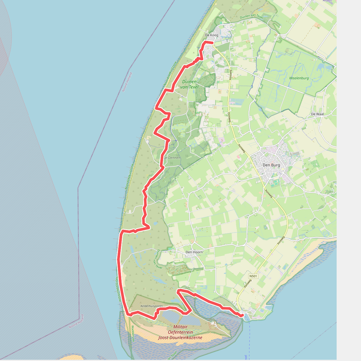 Texel 1: 't Horntje - De Koog · WaddenWandelen etappe 1