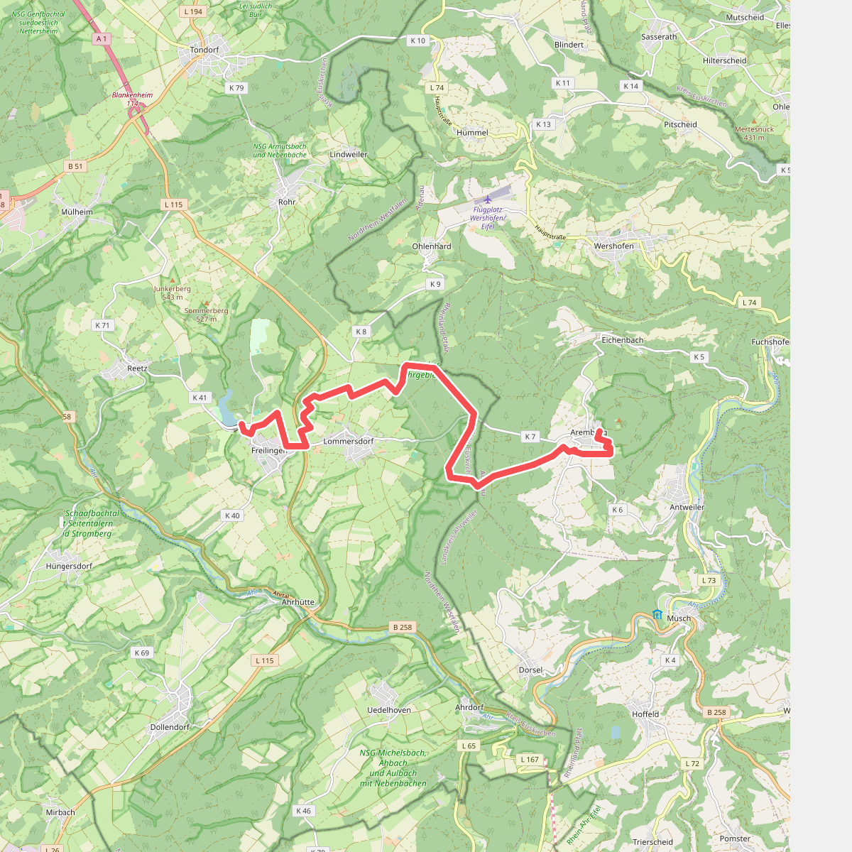 Freilinger See - Aremberg · AhrSteig etappe 2