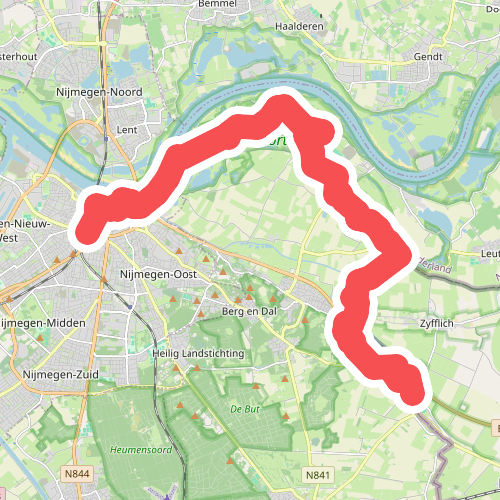 Wyler - Nijmegen Station · Streekpad Nijmegen etappe 7