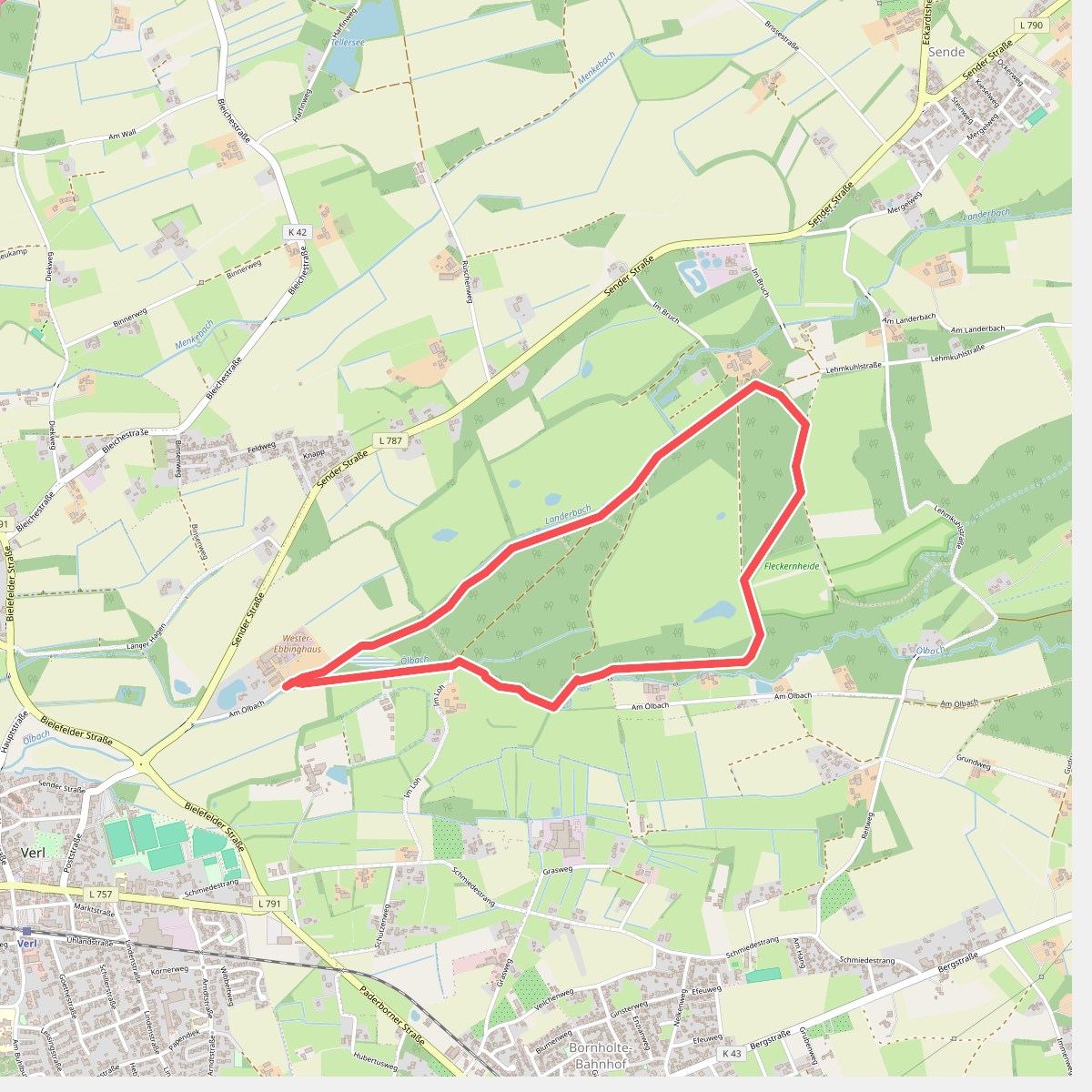Schlossweg met dwarsverbinding Hofweg