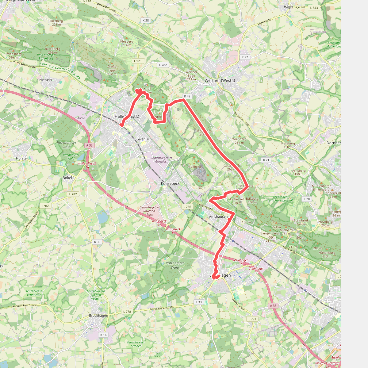 Weg für Genießer - Etappe Halle-Steinhagen