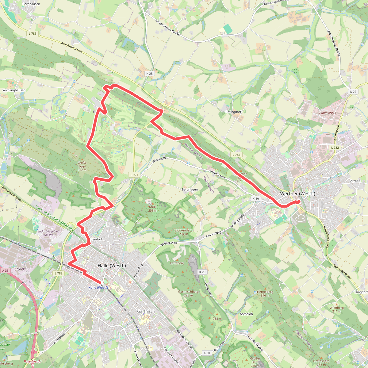 Weg für Genießer - Etappe Werther-Halle