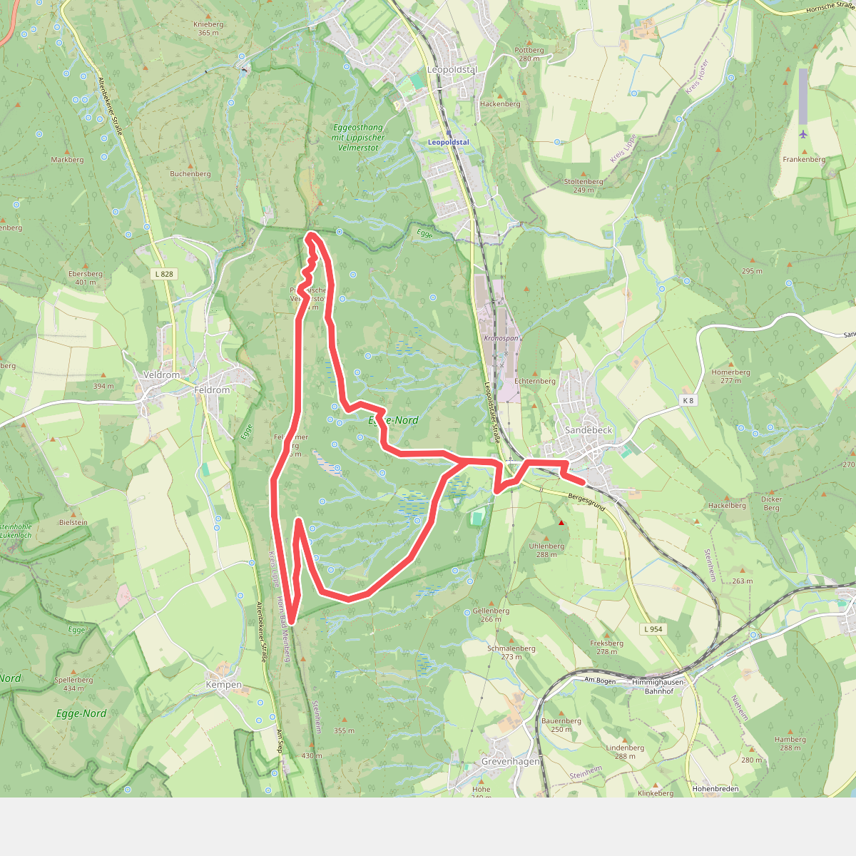 Op schilderachtige hoogtes - van Sandebeck tot aan de Eggeweg