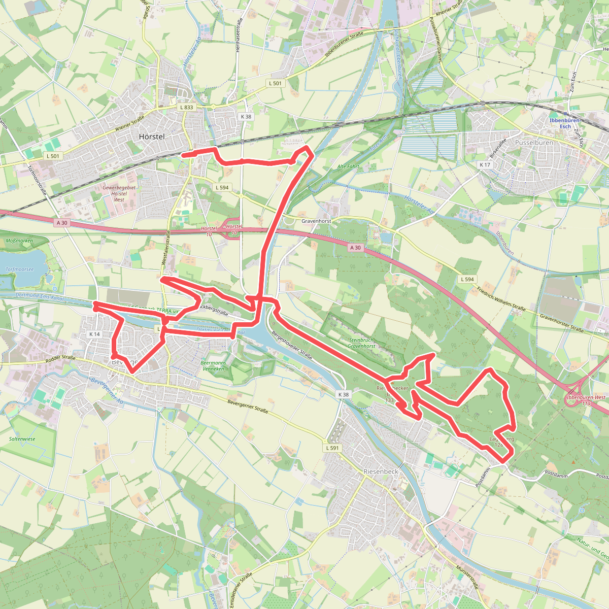 Hermannshöhen Tourtip 02: Hörsteler Schleifen