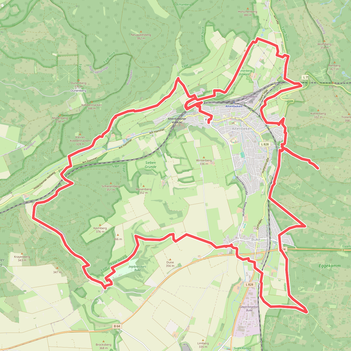 Hermannshöhen Tourtip 13: Viaduct-wandelroute Altenbeken
