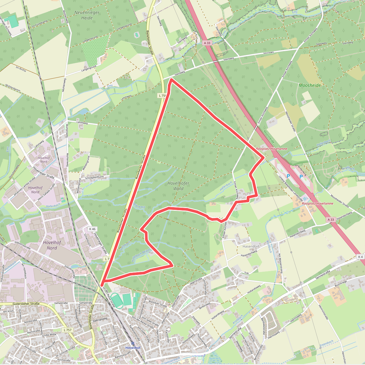 Heimatkundlicher Rundwanderweg Hövelhofer Wald (6 km)