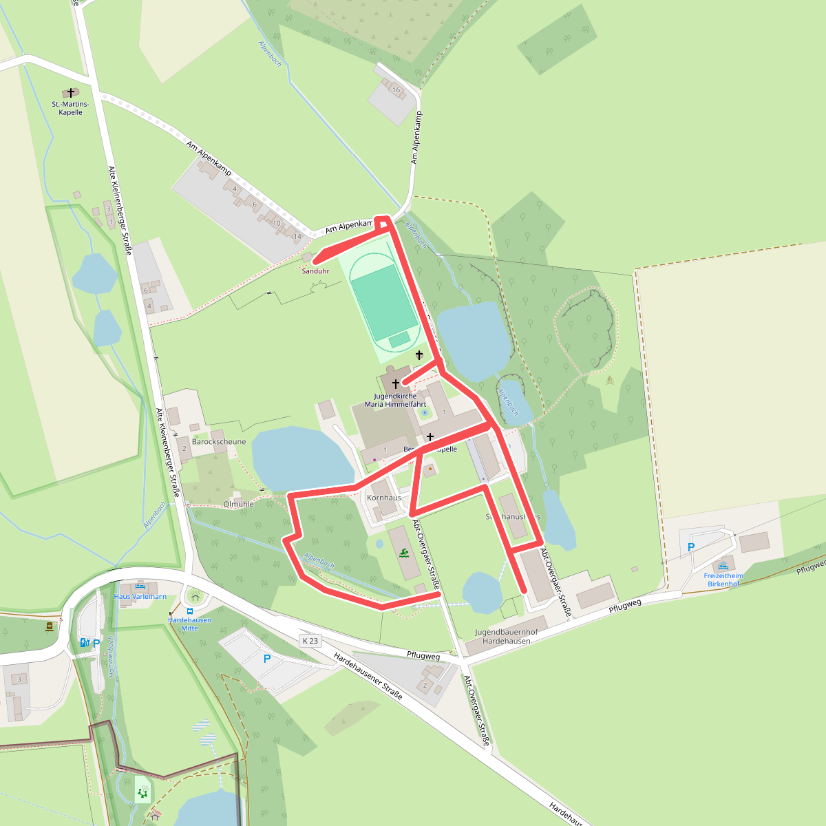 Scheppingsroute Hardehausen