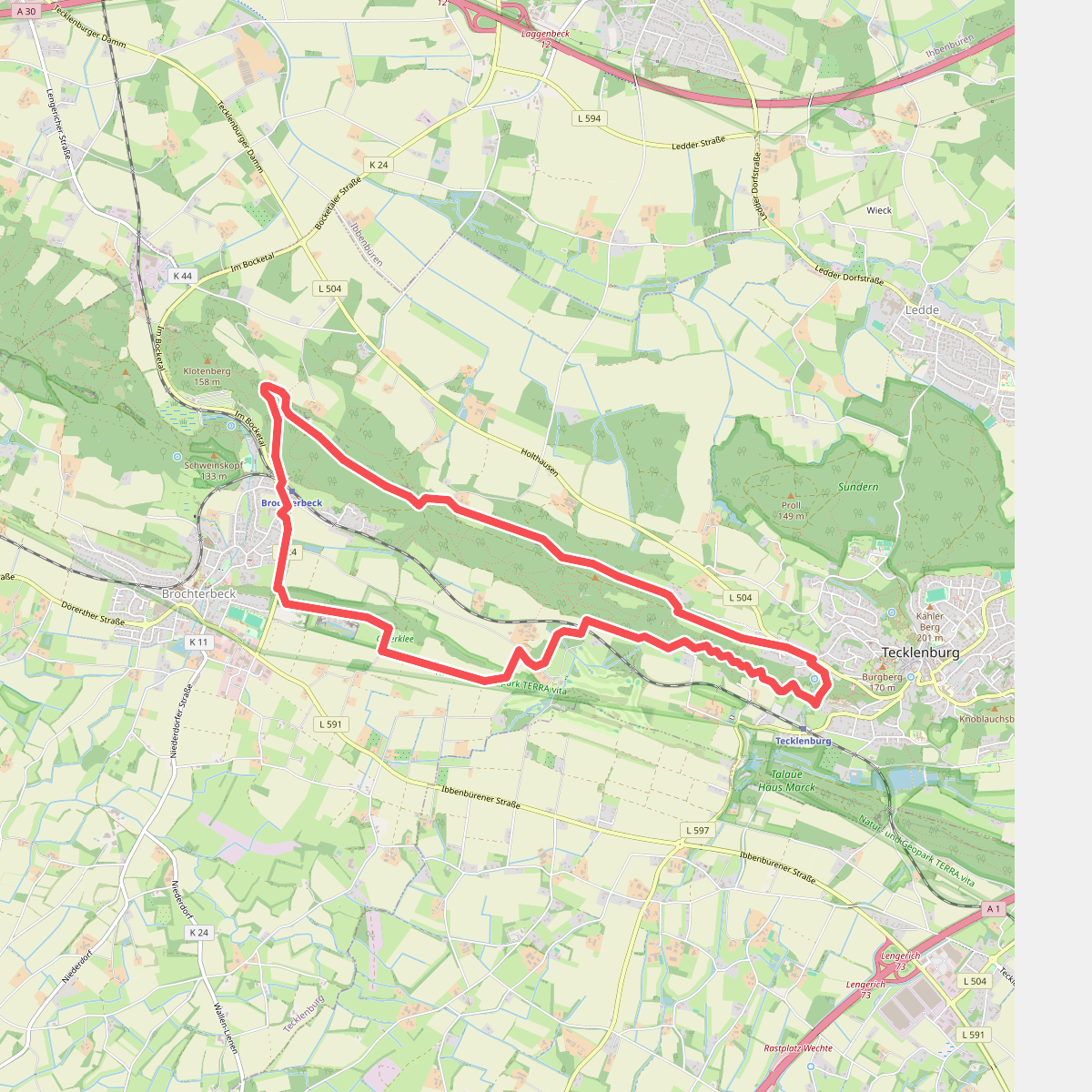 Hermannshöhen Tourtip 04: Teutoschleife Tecklenburger Bergpfad