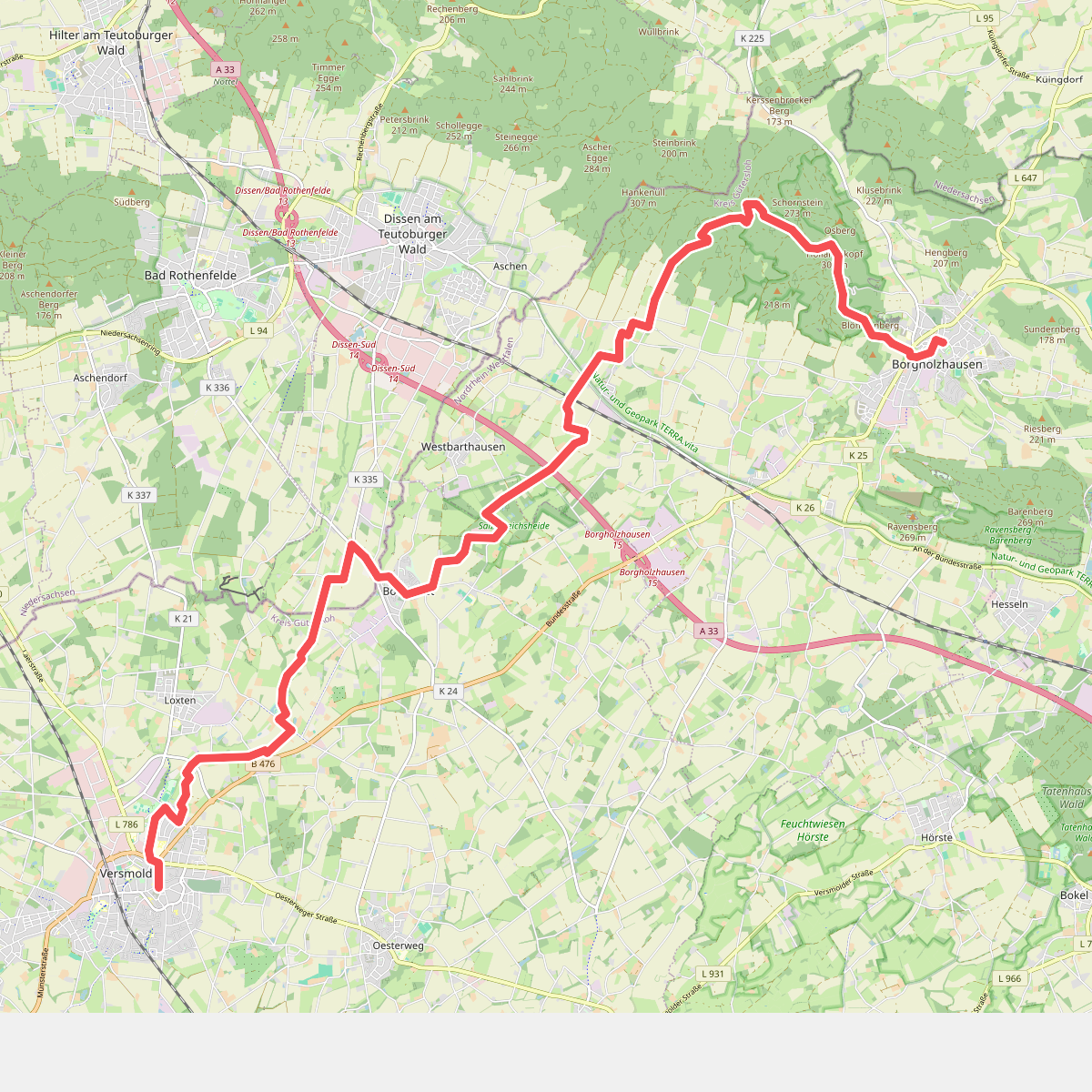 Weg für Genießer - Etappe Borgholzhausen-Versmold