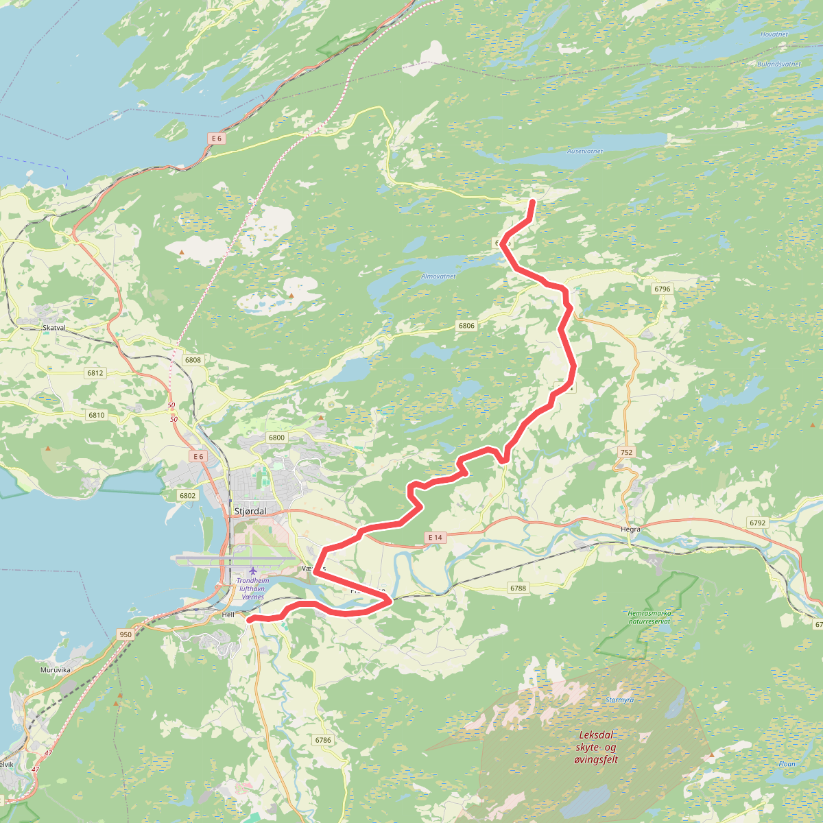 Borås - Værnes (Stjørdal) · St. Olavsleden etappe 26