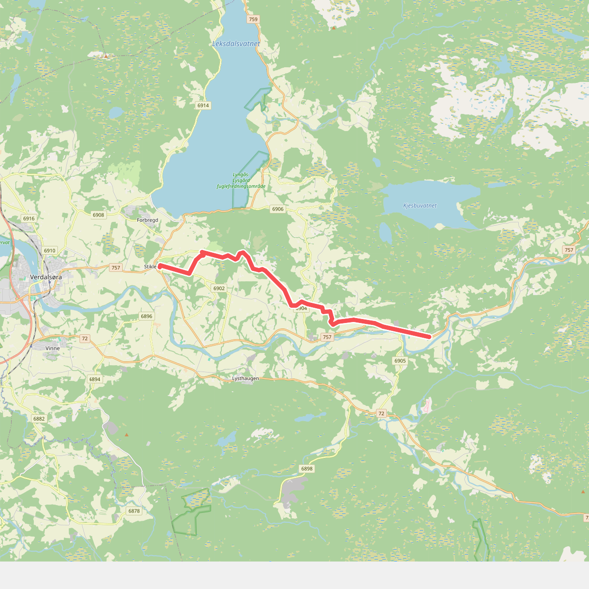 Vuku - Stiklestad, vandring · St. Olavsleden etappe 22