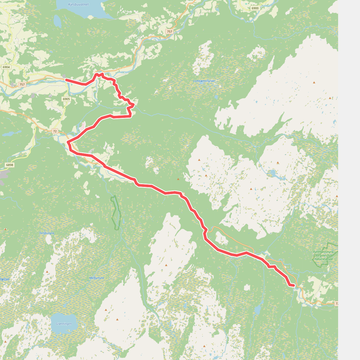 Sul - Vuku, vandring · St. Olavsleden etappe 21