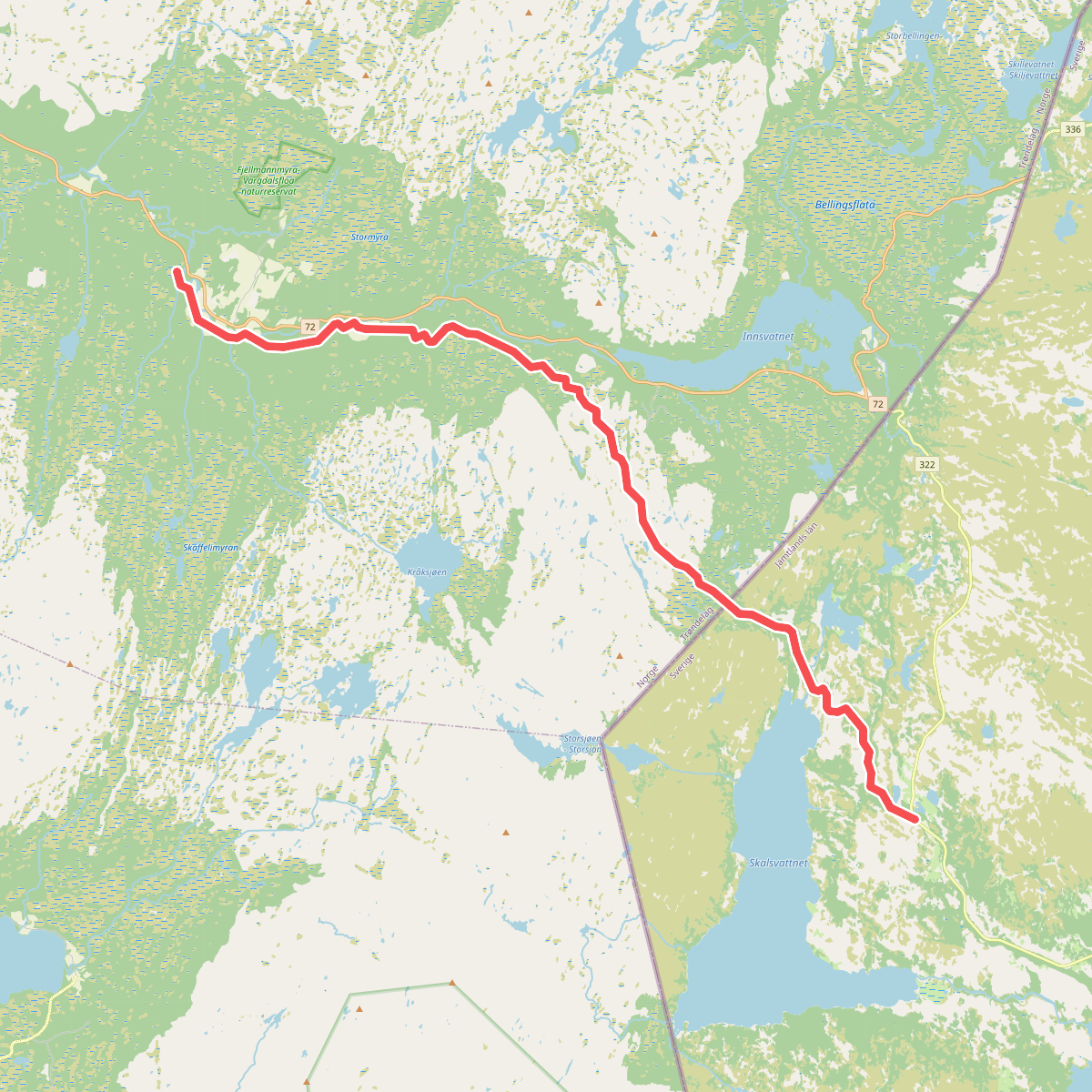 Skalstugan - Riksgränsen - Sul, vandring · St. Olavsleden etappe 20