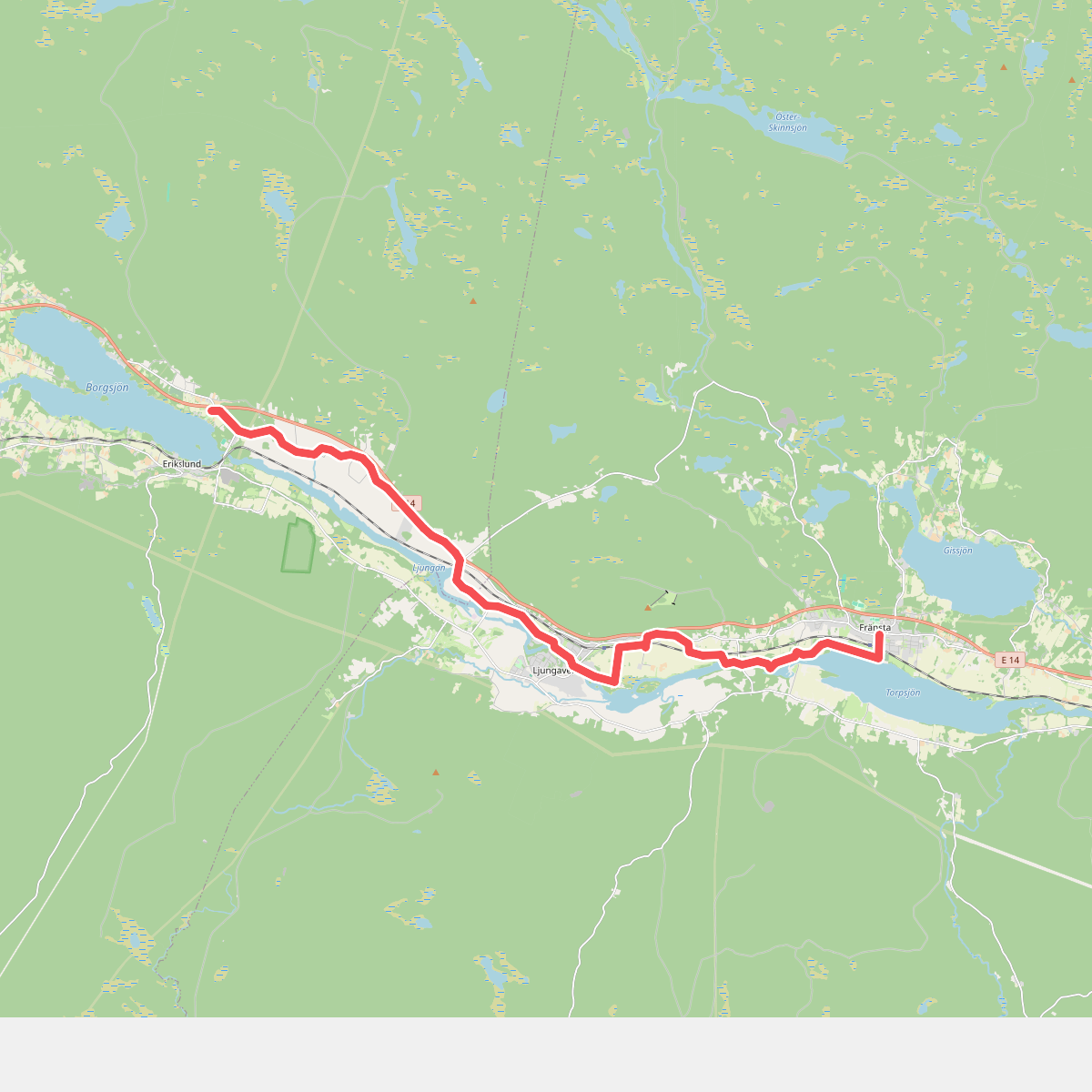 Fränsta - Borgsjö · St. Olavsleden etappe 4