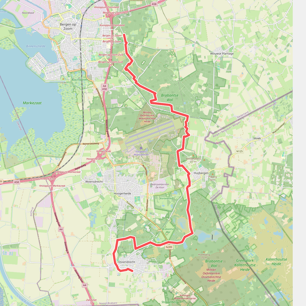 Bergen op Zoom - Ossendrecht · GR12 Vlaanderen etappe 1