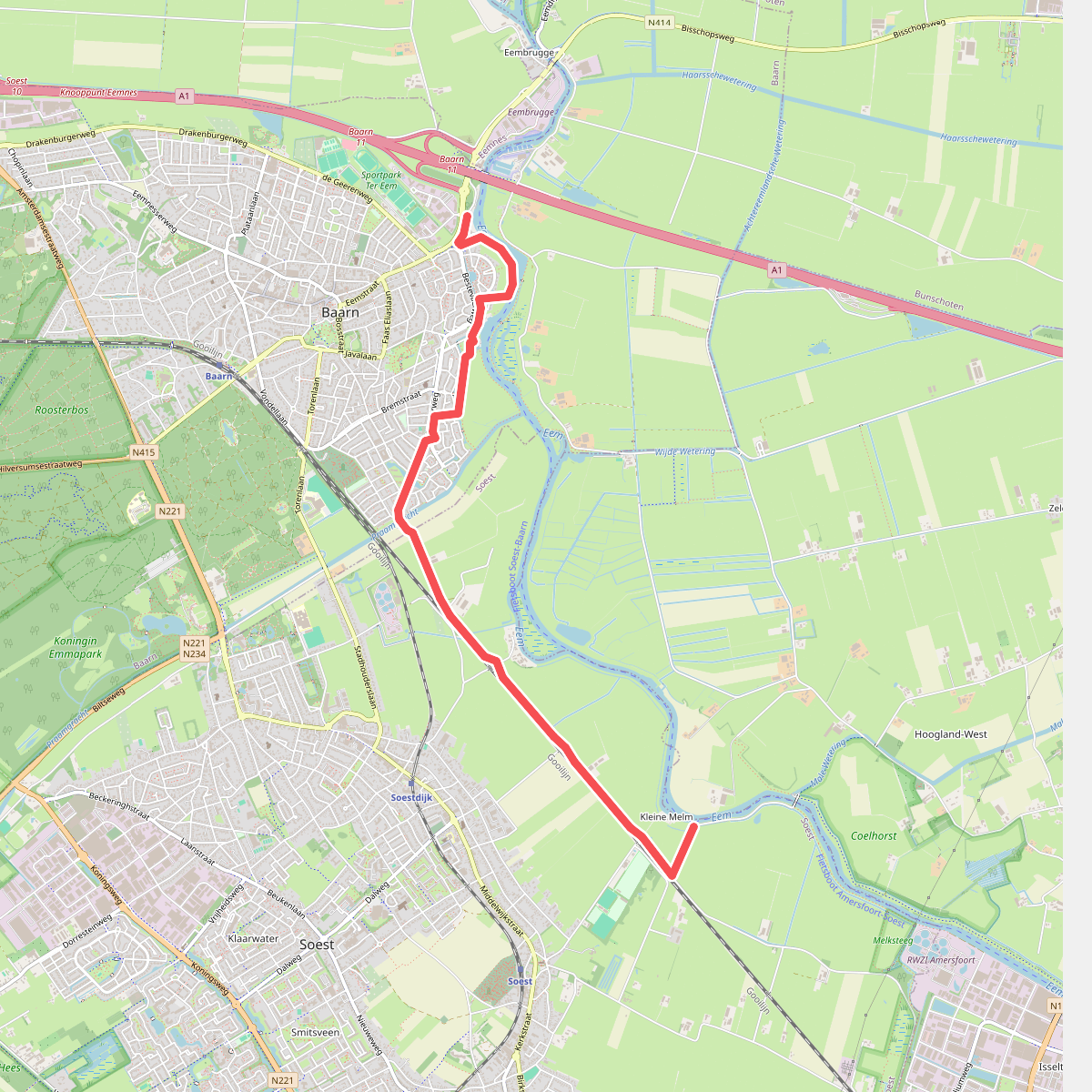 Kleine Melm - Baarn · Grebbeliniepad etappe 12