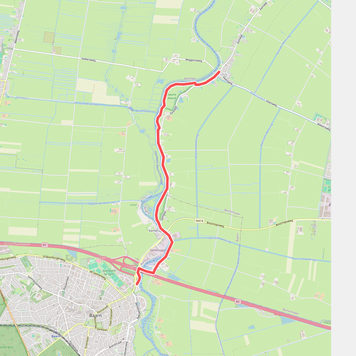 Baarn - Eemdijk · Grebbeliniepad etappe 13