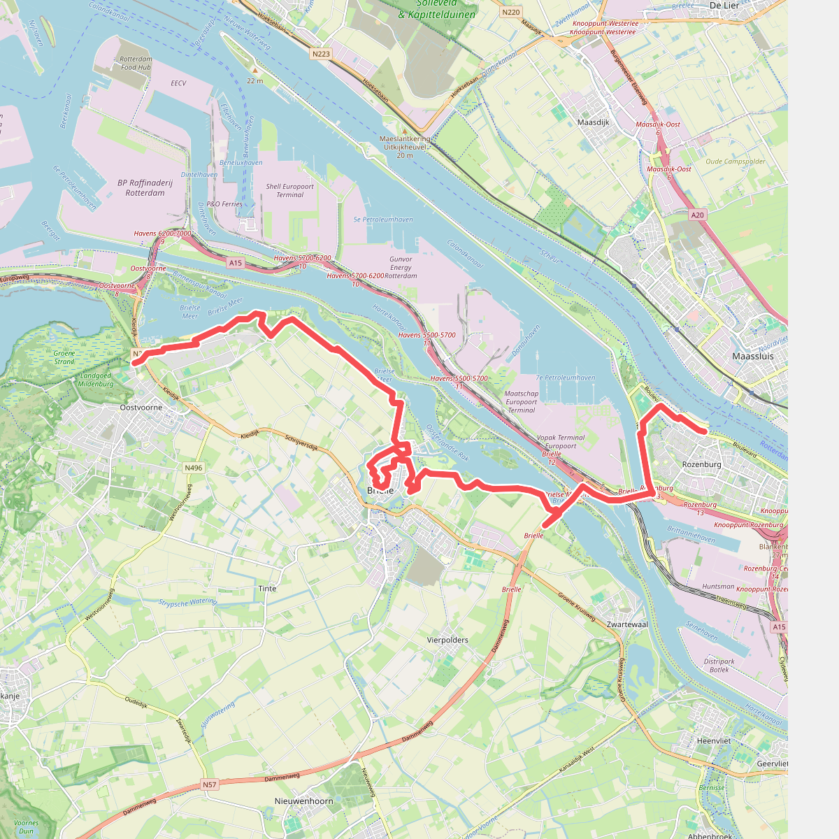 Rozenburg - Oostvoorne · GR5 etappe 2