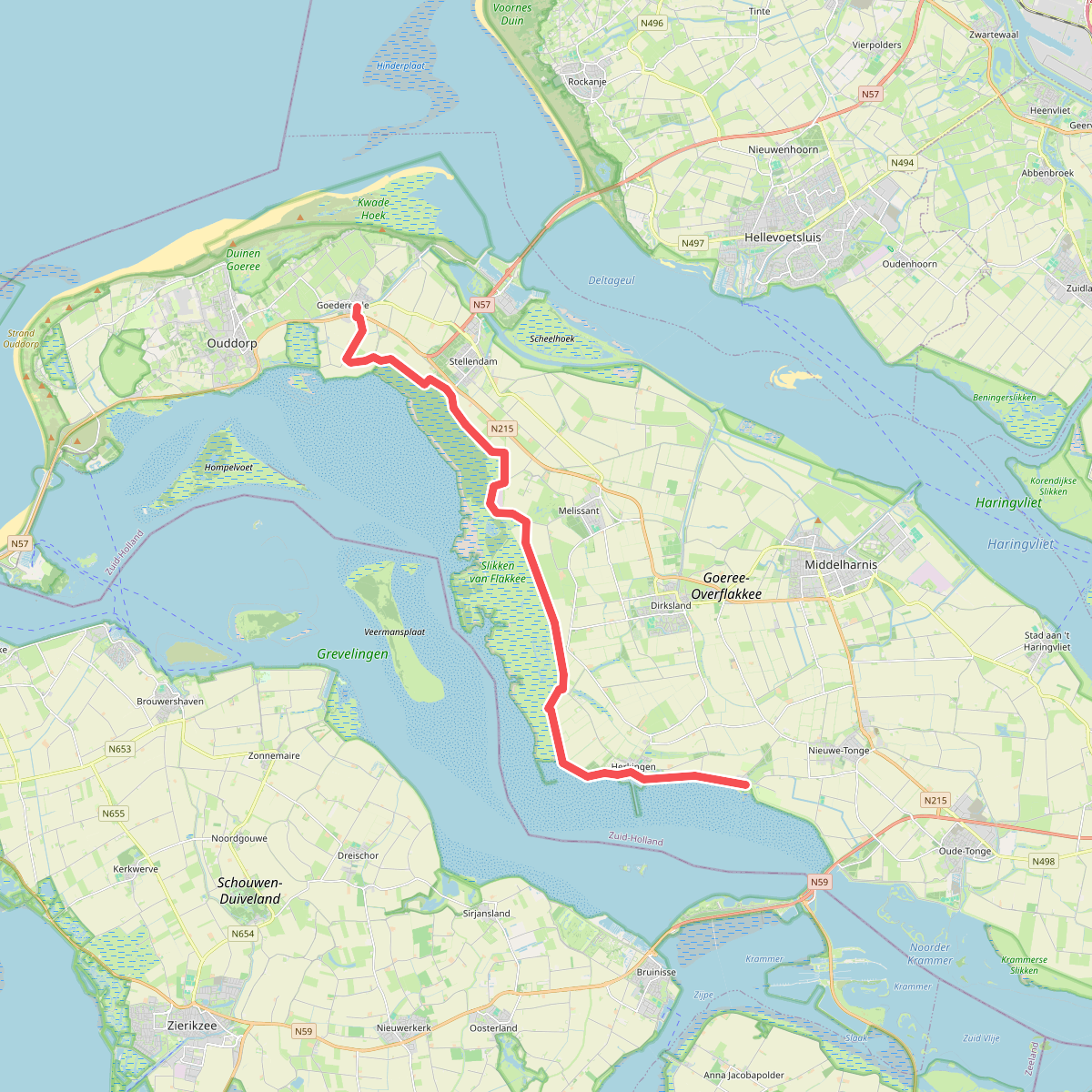 Goedereede - Battenoord · GR5 etappe 4