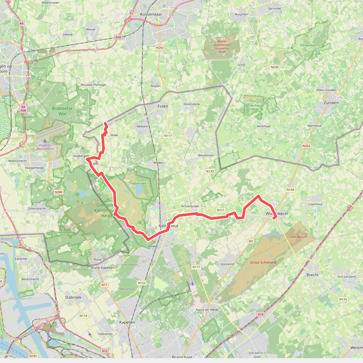Grens Nederland-België - Wuustwezel · GR5 etappe 7