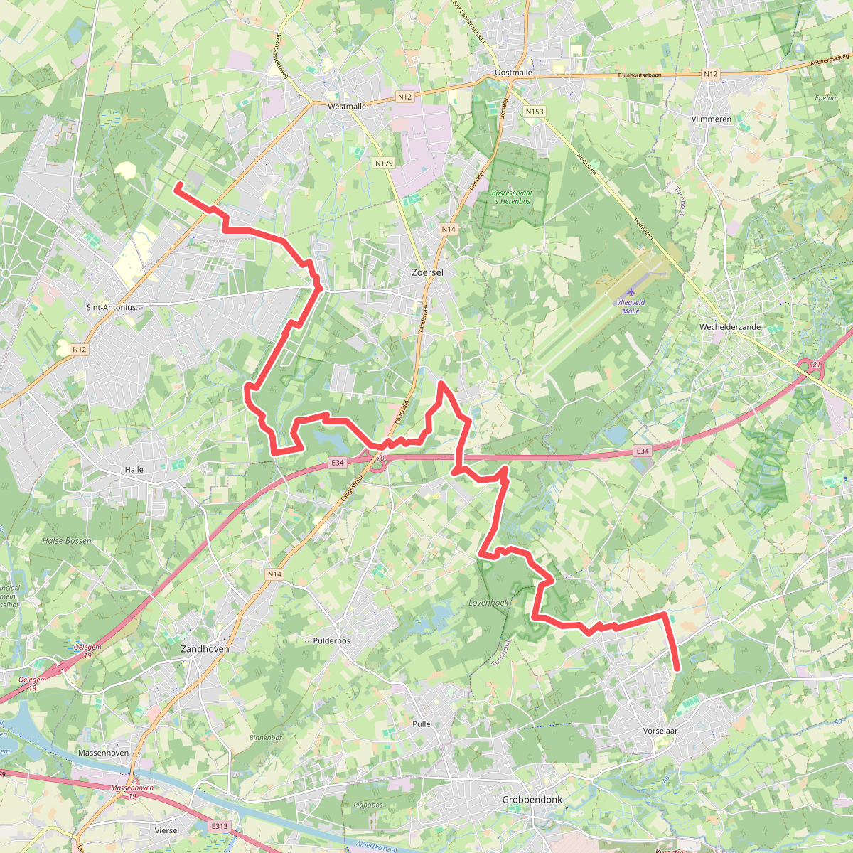 Wuustwezel - Risschot · GR5 etappe 8