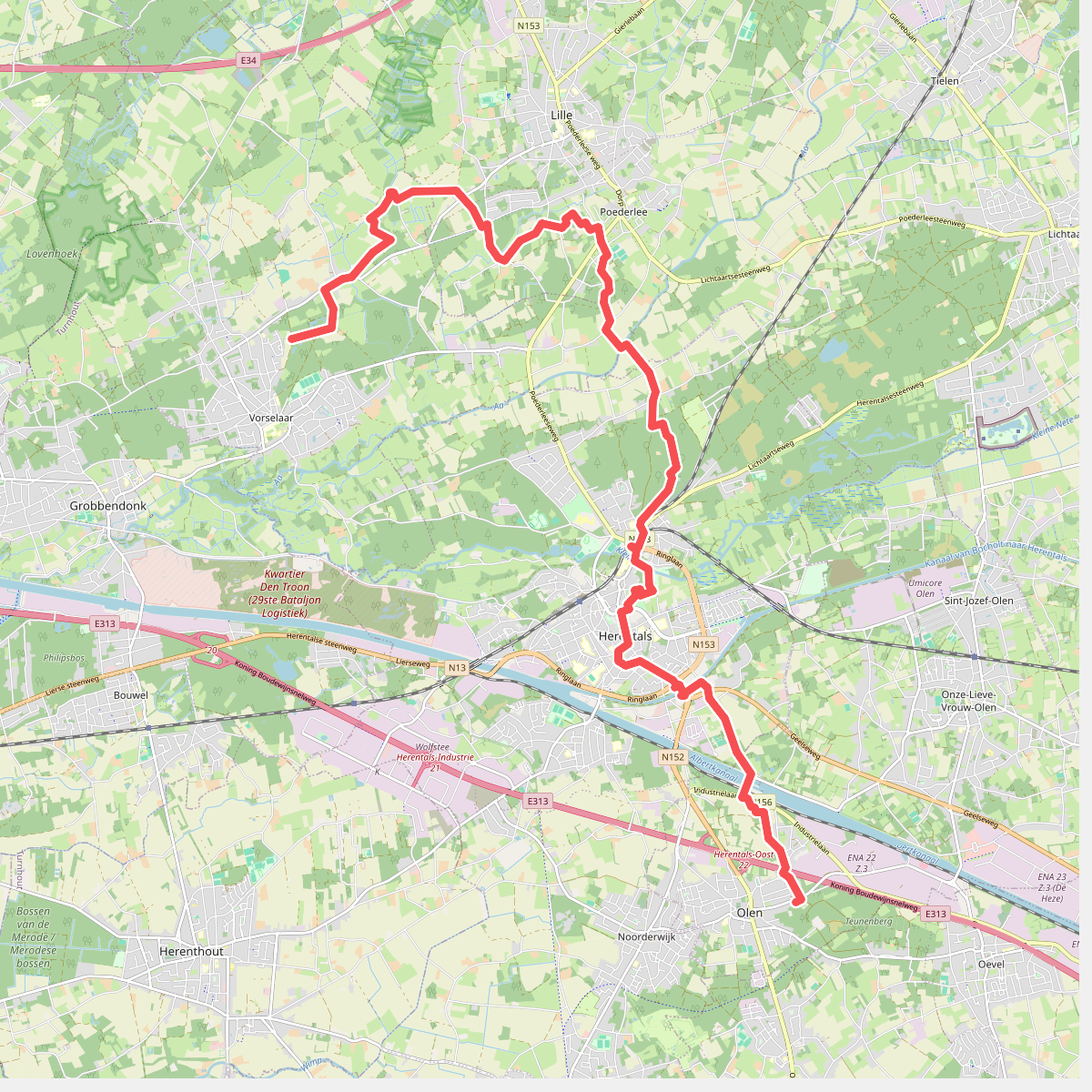 Risschot - Herentals · GR5 etappe 9