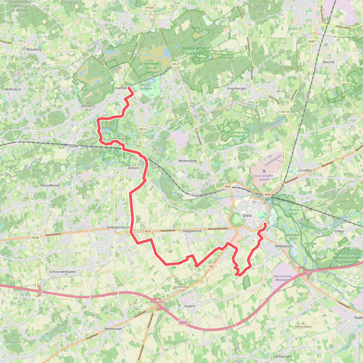 Blauberg - Diest · GR5 etappe 11