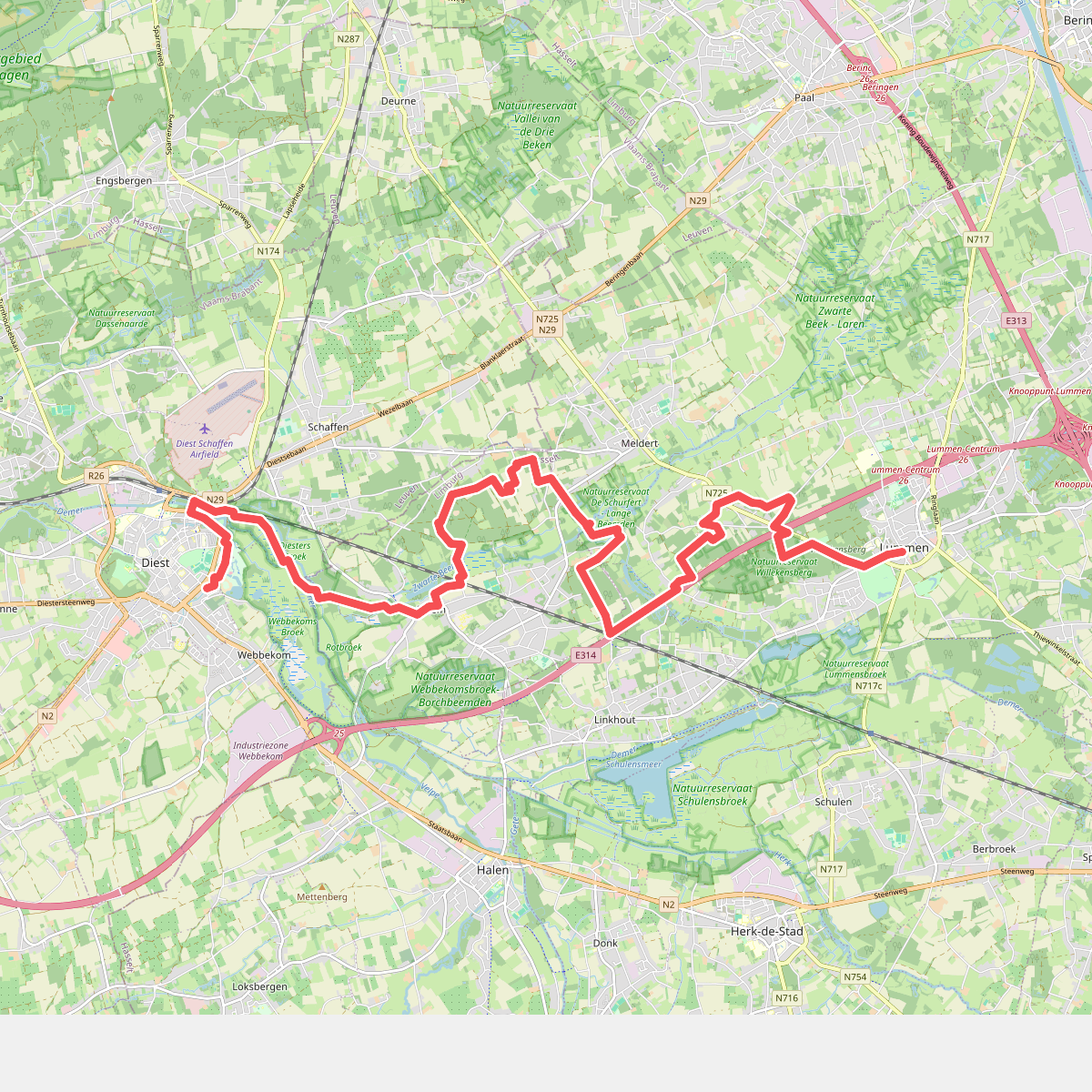 Diest - Bolderberg · GR5 etappe 12