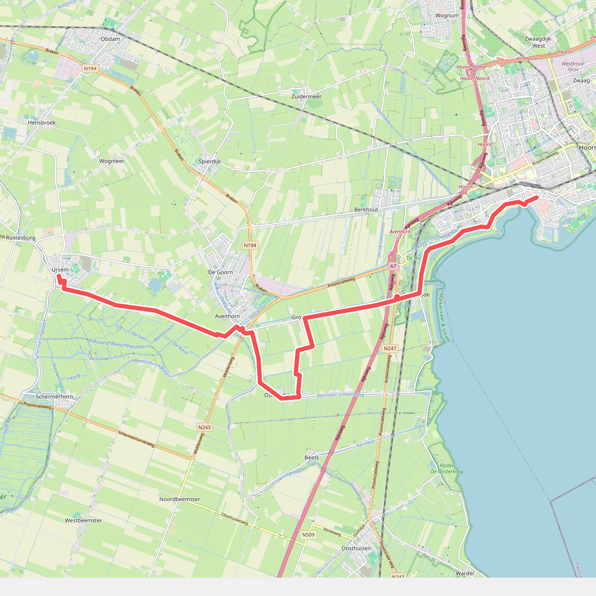 Hoorn - Ursem · Westfriese Omringdijk etappe 1