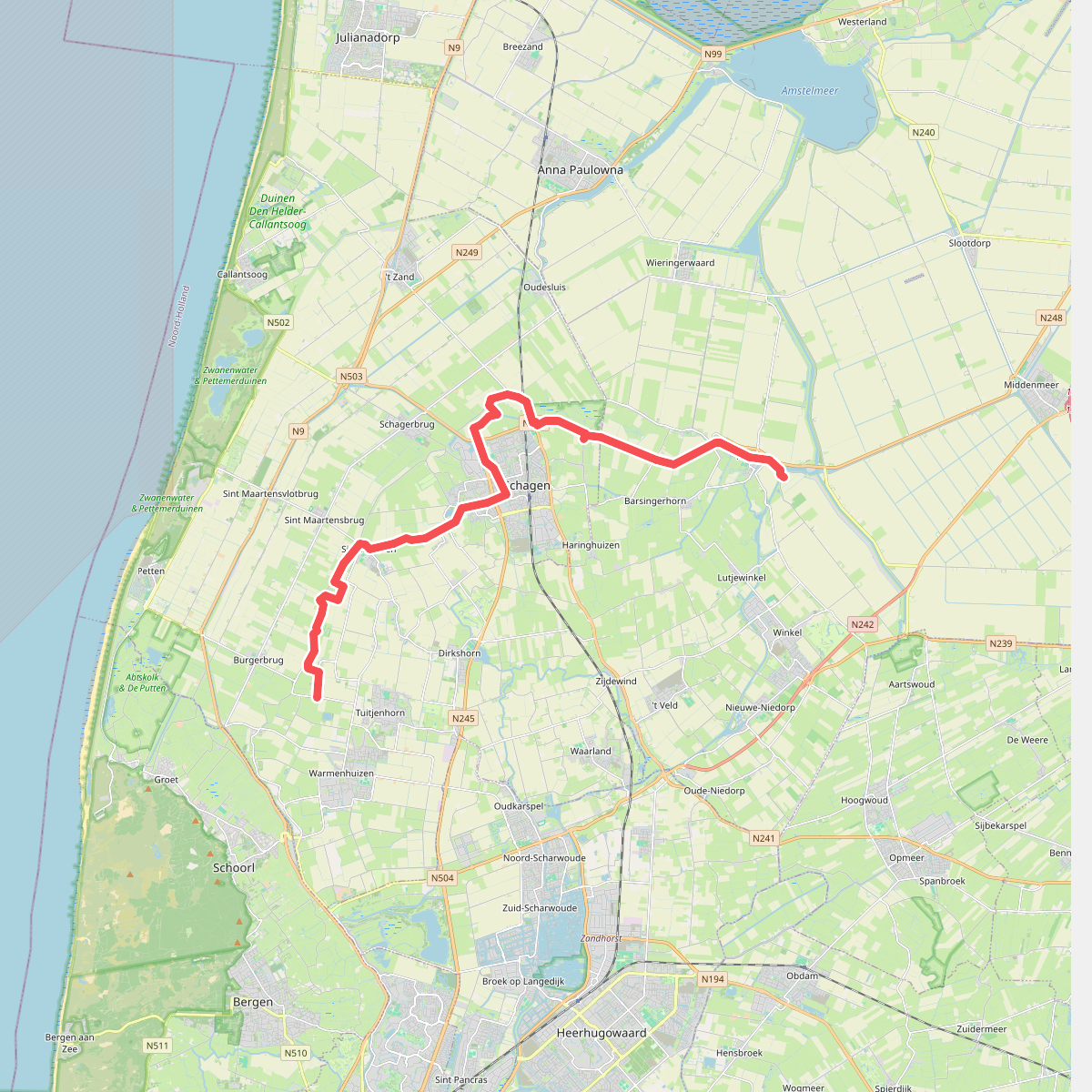 Eenigenburg - Kolhorn · Westfriese Omringdijk etappe 4