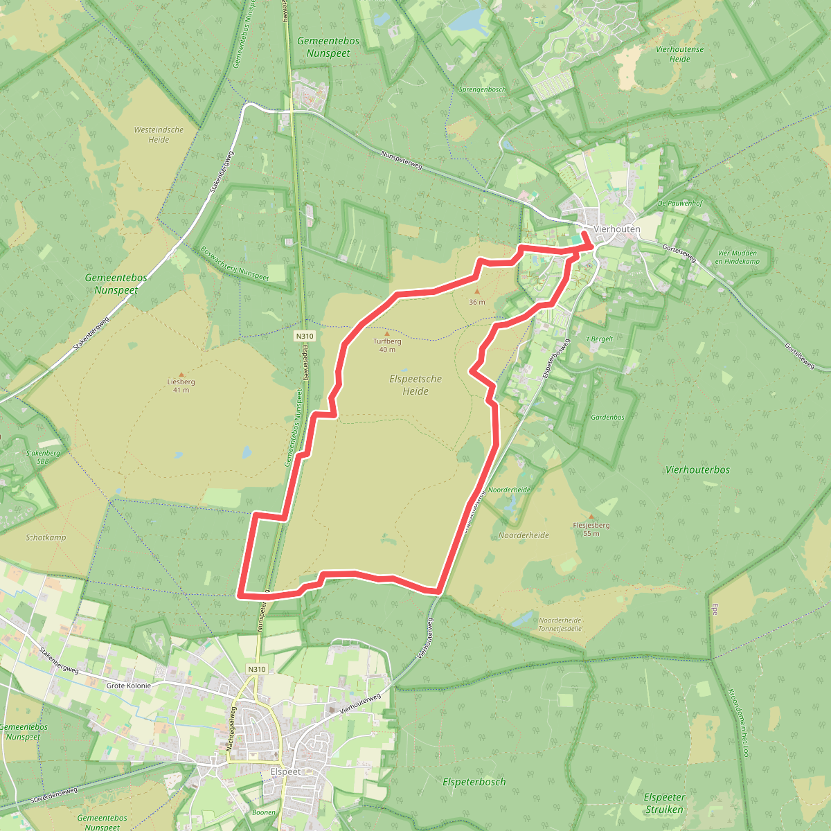Rondje vierhouten
