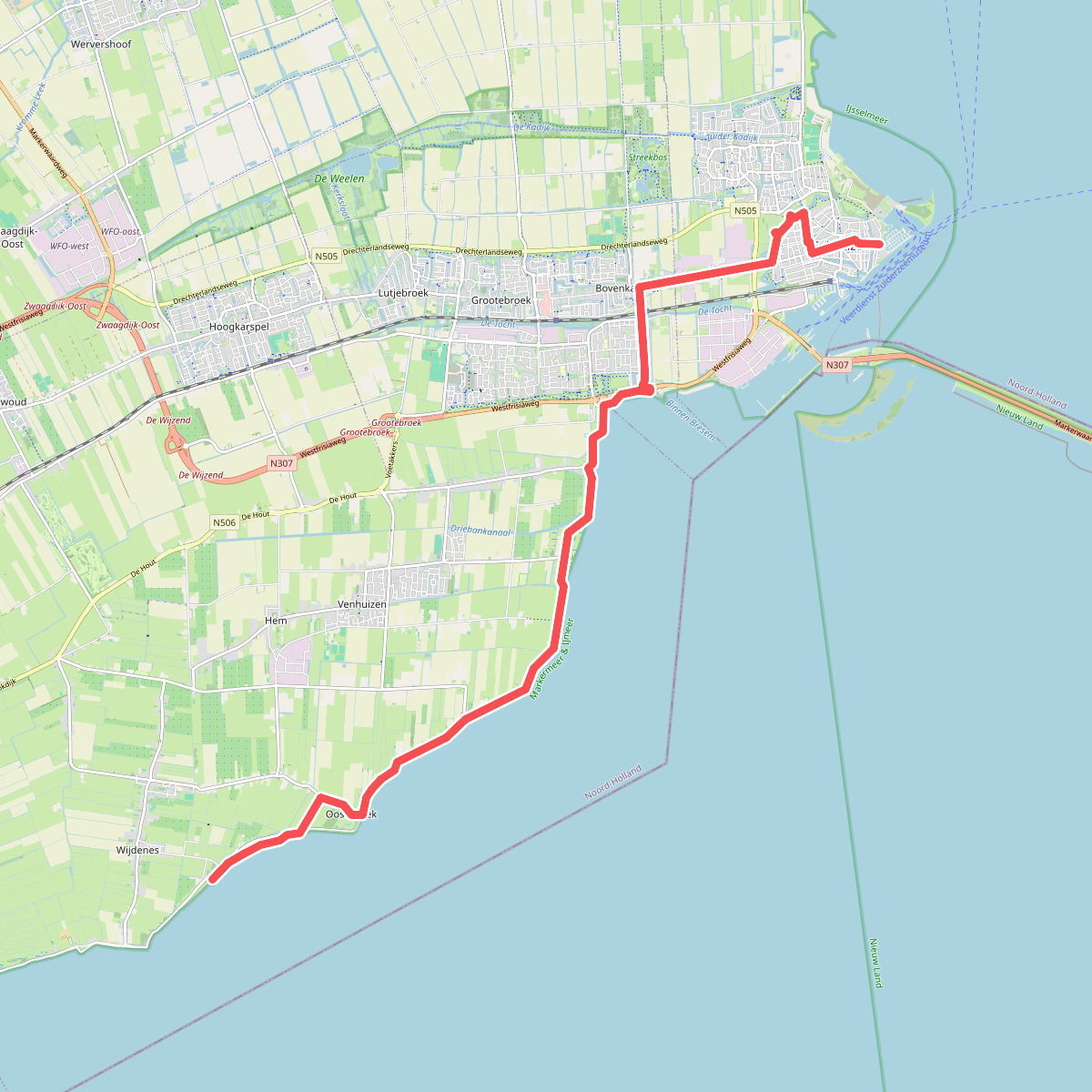 Enkhuizen - Wijdenes · Westfriese Omringdijk etappe 7