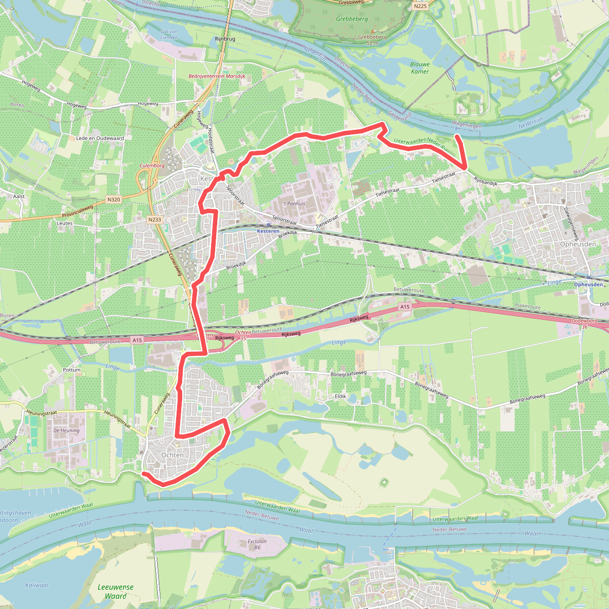 Ochten - Het Veerhuis · Grebbeliniepad etappe 1