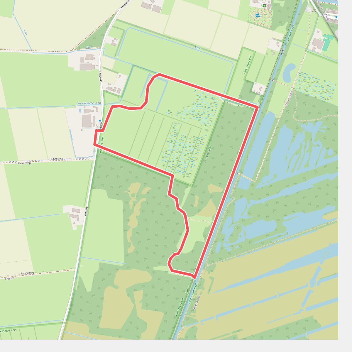 Wandelroute Mussenkeetpad